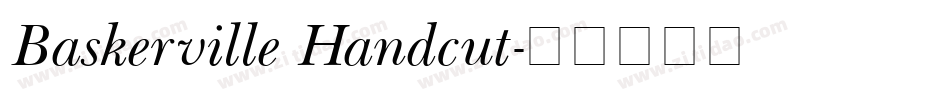 Baskerville Handcut字体转换
